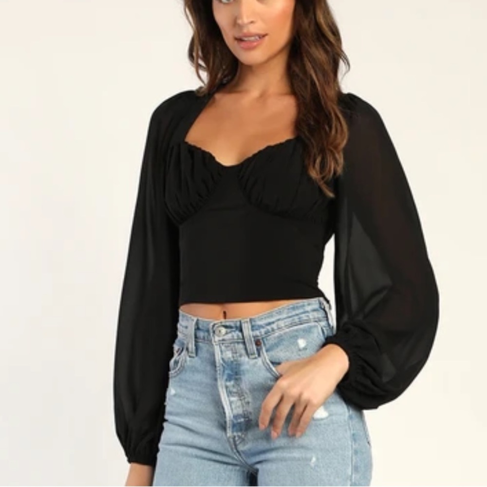 NWT Lulu’s Corset blouse
